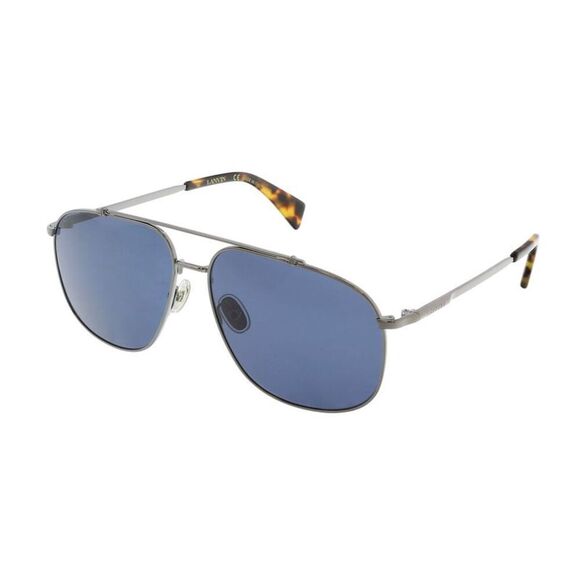 Lanvin LNV110S 050 Full Rim Dark Ruthenium/Blue AviatorSunglasses